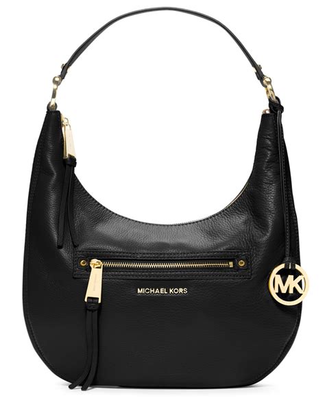 michael kors rhea medium black|michael kors rhea zip bag.